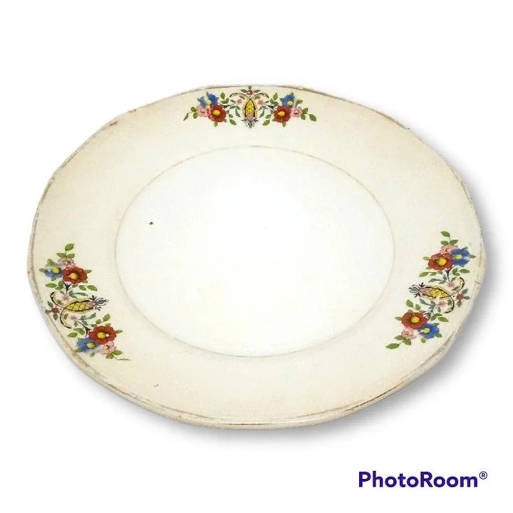 Antique Clinchfield China Dessert Plates -Pie Plates - Blue Ridge Pottery - SPI